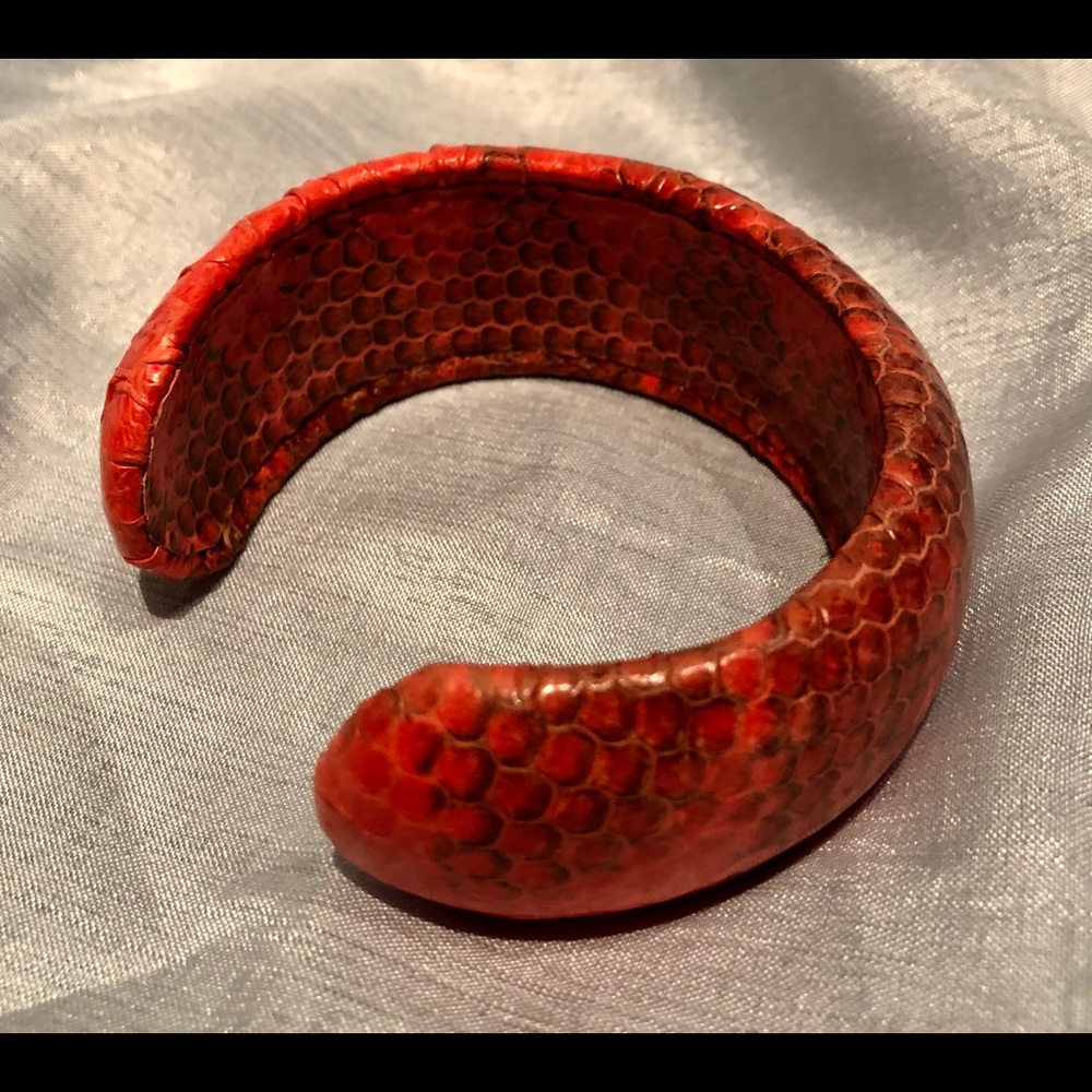 Genuine Water Snake Red Bracelet/cuff